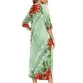 thumbnail image 6 of Elvqul Womens Nightgowns Christmas Loungewear Ugly Holiday Green Pajamas for Juniors, 6 of 8