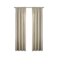 thumbnail image 6 of Eclipse Draft Stopper Room Darkening Fleece Lined Rod Pocket, Single Curtain Panel, Beige, 42" W x 95" L, 6 of 9