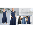 thumbnail image 6 of Womens Long Denim Dress Plus Size Casual Loose Fit Ruffle Sleeveless V-Neck Jean Maxi Dresses for Women&nbsp;, 6 of 6