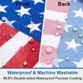 thumbnail image 3 of Home Patriotic 4th of July Shower Curtain Independence Day America Memorial Day Stars Shower Curtain Neutral Country Rustic Bathroom Bath Decor Waterproof Weighted with Hooks 72 W x72 H Inch, 3 of 4