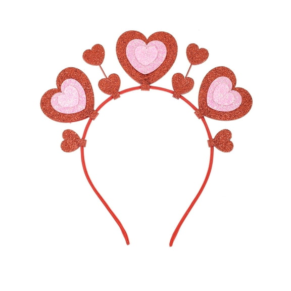 Way to Celebrate Valentine's Day Red Pink Heart Headband, 1 Piece