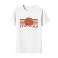 thumbnail image 2 of Anbech Women Stay Gold Graphic Shirt Short Sleeve Print Casual Tee, 2 of 8