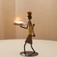 thumbnail image 4 of Candelabro de metal Candelero hecho a mano Centros de mesa de boda Decoración del hogar Tipo 12 Noticed HA6770-12B, 4 of 6