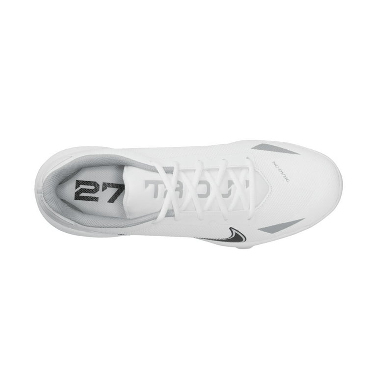 Nike Men's Force Zoom Trout 8 Pro MCS Baseball Cleats, Size 12, White/Grey