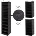thumbnail image 3 of Hat Rack for Closet Hanging Organizer Fedora, 2 Pack 10 Shelves Cap Storage  Wide Brim Sunhat  Holder Easy to Install (Black), 3 of 6