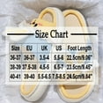 thumbnail image 4 of House Slippers for Woman Thick Heel Open Toe Slip-on Slides Flats Casual Winter Indoor Outdoor Warm Solid Color Home Flat Shoes for Women Yellow 7.5, 4 of 7