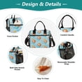 thumbnail image 3 of Large Tote Lunch Bag, Multi-Compartment Waterproof Thermal Food Bag for Commute Office & Picnic Outings Little Mermaids and Seashells, 3 of 6