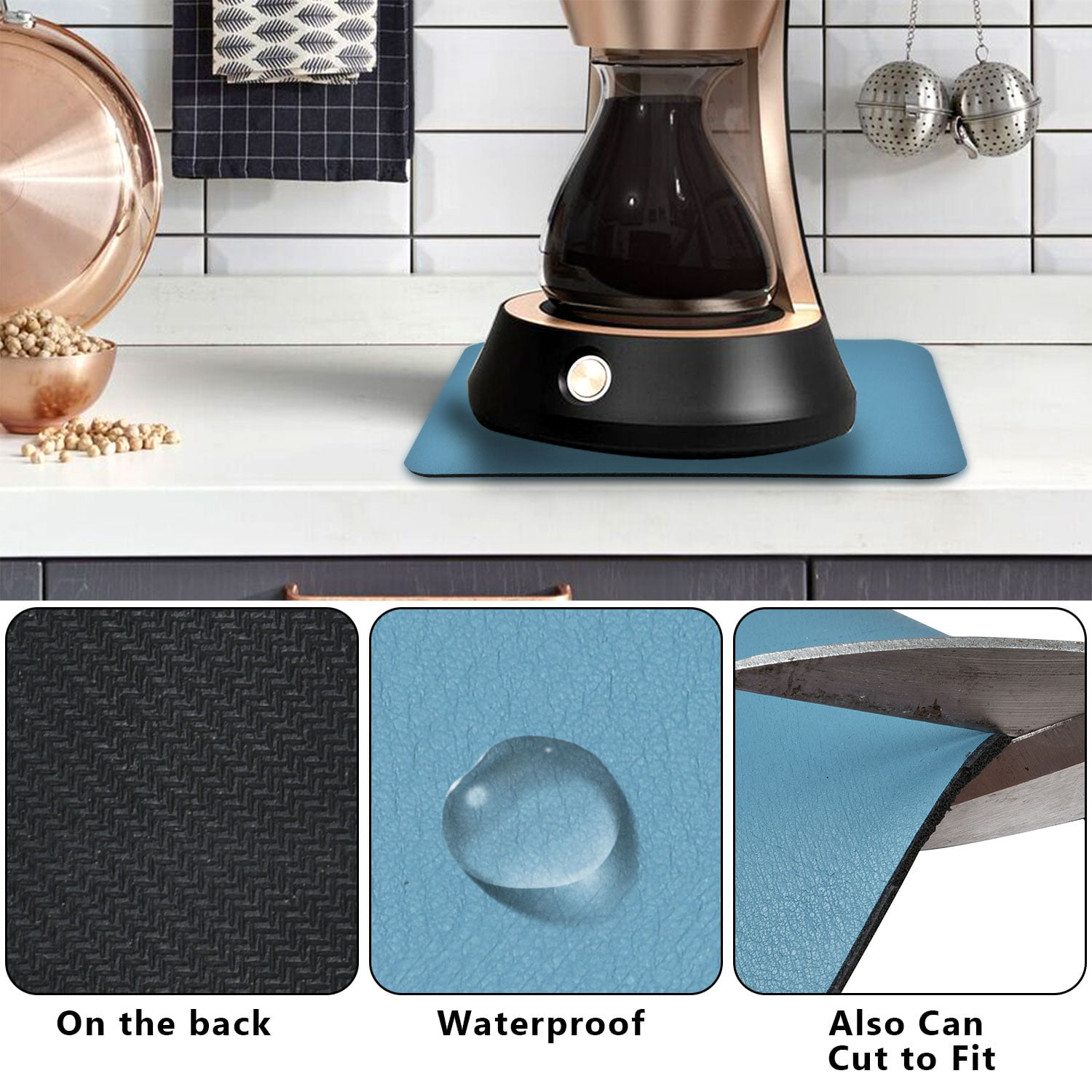 Black Friday 2023 Coffee Mat-hide Stain Absorbent Rubber Quick