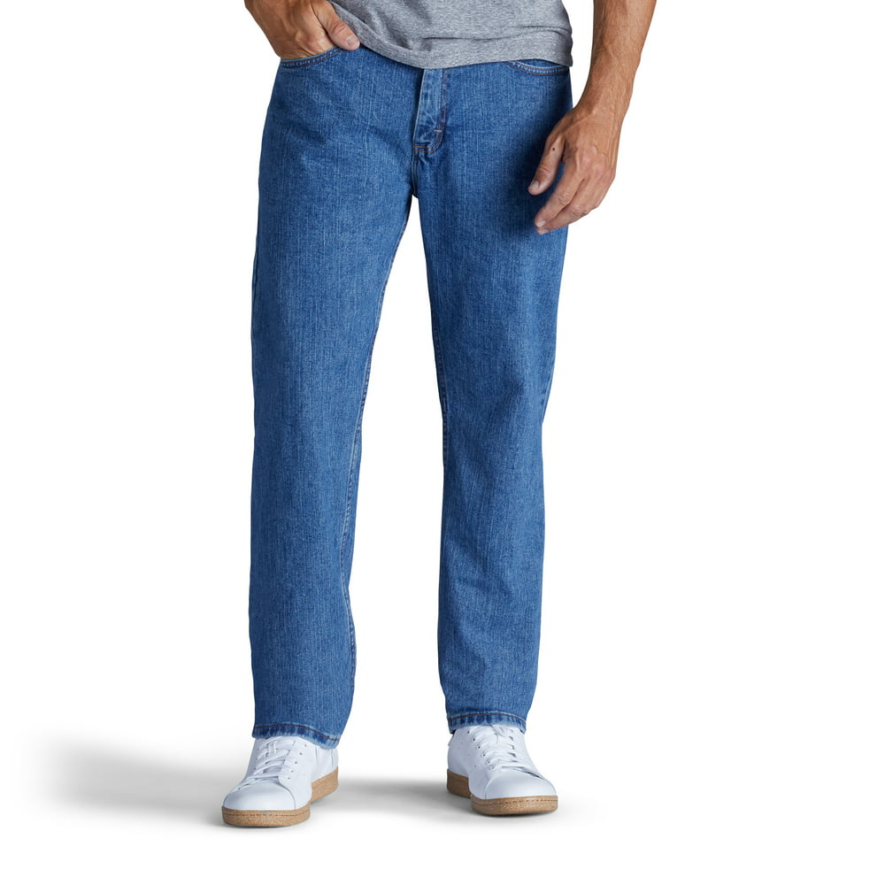 Lee - Lee Men's Relaxed Fit Straight Leg Jeans - Walmart.com - Walmart.com