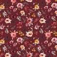thumbnail image 3 of Society6 Ninola Design Countryside Floral Dark Red Shower Curtain 71" x 74", 3 of 3