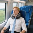 thumbnail image 6 of Memory Foam Neck Pillow Adjustable Strap Travel Support Detachable Washable Cover Nap Pillow for Home Comfort, 6 of 6