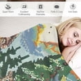thumbnail image 3 of Orinice Bear Theme Warm Lightweight Soft Fleece Blanket for All Seasons - Decorative Throw Blanket for Living Rooms, Sofa, Office - Cow Gifts Blanket - Excellent Hand Feel 40x50in, 3 of 6