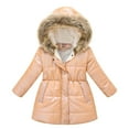 thumbnail image 6 of Children Boys Girls Down Coat Winter Autumn Thicken Woolen Hooded Cotton-padded Parka Coat Warm Jackets Toddler Kids Outerwear, 6 of 6