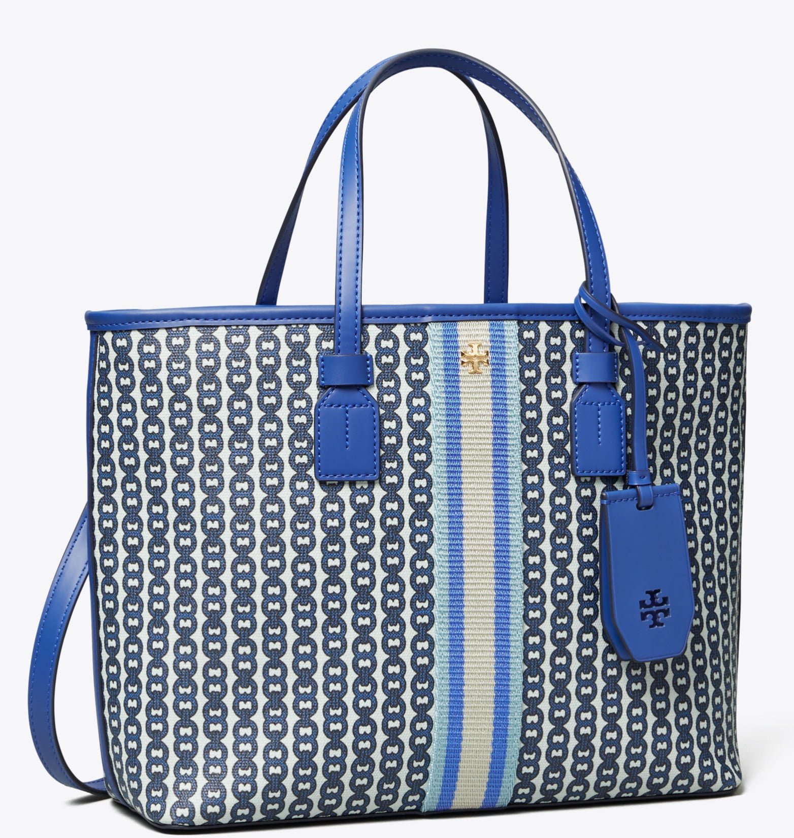 tory burch blue tote