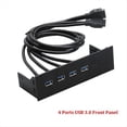 thumbnail image 2 of Concentrador de Panel Frontal de 5,25 Pulgadas, 4 Puertos PCI-e una USB 3.0, Placa de ExpansióN para Computadora, Unidad ÓPtica, Plug y Play., 2 of 6