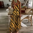 thumbnail image 3 of Animal Print Patterns Design Sleeveless Dress Woman Fashion Long Dresses Women's Summer Suit Dress 2025, 3 of 7