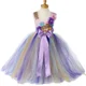 thumbnail image 3 of Vestido de tul con tutú para niña de las flores, vestidos infantiles para niñas, ocasiones especiales, bodas, fiestas, vestidos de princesa, vestidos de baile para niños, 3 of 5
