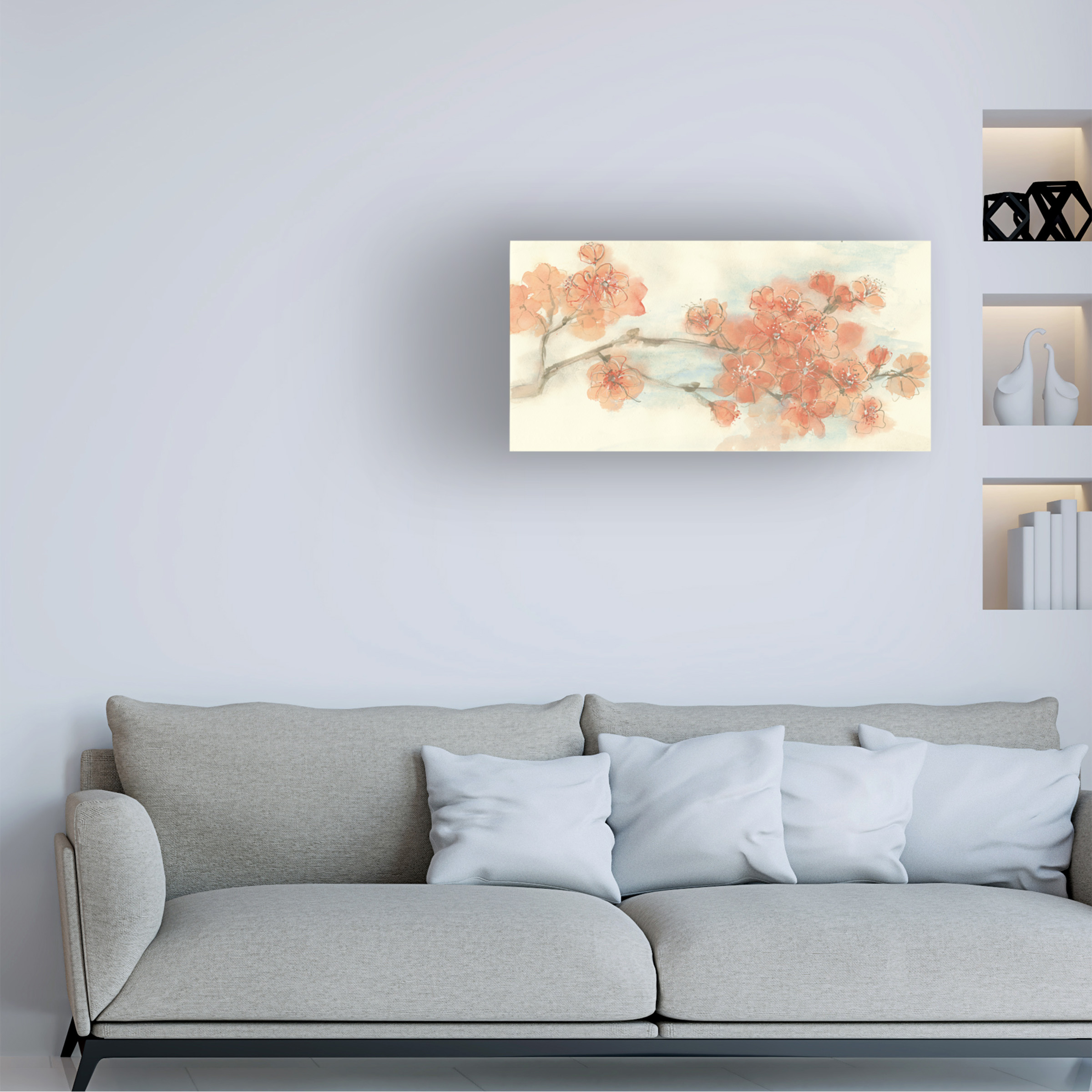 Trademark Fine Art 'Peach Blossom I Flipped' Canvas Art by Chris Paschke