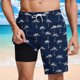 thumbnail image 5 of Pantalones Cortos Casuales para Hombre Imprimir con Bolsillos Pantalones de Playa de Cintura Elástica, Pantalones Cortos de Cintura Elástica para Hombre, 5 of 6
