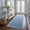 Blue, variant on Garvee 2x6 Scalloped Runner Rugs Floral Print Rug with Non Slip Backing, Washable Indoor Carpet for Hallway Bedroom Kitchen, Blue
