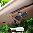 thumbnail image 4 of Car Sunglasses Holder Clip 2 Pieces Sunglasses Visor Clips Auto Sunglasses Holder for Car Sun Visor Glasses Holder Car Visor Clip Eyeglasses Mount for Sunglasses Car Accessories (Black, Grey), 4 of 5