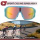 thumbnail image 3 of Gafas de montar para motocicleta Unique Bargains 1 Pc No plegables Antideslumbrantes Tri-Acetato de Celulosa PC UV400 Lente roja Marco azul rojo, 3 of 6