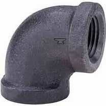 Anvil International 810001206 1 in. Black Malleable 90 Degree Elbow - 150 PSI