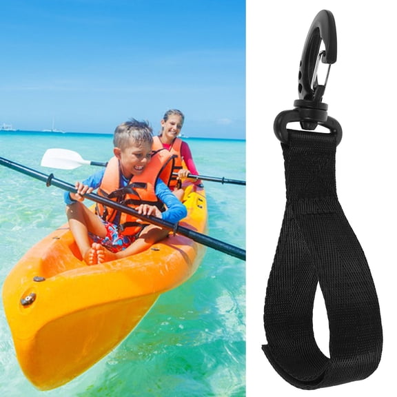 BESTYASH 6Pcs Black Bungee Dock Line with Adjustable Hooks for Outdoor Boat Mooring