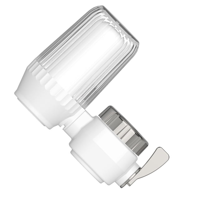 Bewildely El filtro de grifo ABS elimina el cloro de la arena y los metales pesados para un agua limpia. Filtro de agua para grifos estándar. Accesorios de baño
