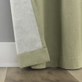 thumbnail image 5 of Sun Zero Prescott 2-pack Herringbone Magnetic Closure 100% Blackout Rod Pocket Curtain Panel Pair, 37"W x 63"L, Sage Green, 5 of 8