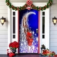 thumbnail image 1 of Cubierta de puerta de elfos de Navidad, accesorios de decoración al aire libre, pancarta de fondo de Navidad de Papá Noel para puerta de casa de fiesta, 1 of 4