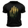 thumbnail image 2 of Aobny Short Sleeve Oversized Tshirts for Men Black Casual Crew Neck Slim Fit Tees Pullover Graphic Work Tops,XL, 2 of 5