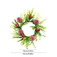 thumbnail image 3 of Bfogop 10 Inch Easter Egg Wreaths Decor for Front Door, Artificial Spring Floral Wreath with Easter Eggs, Leaves for Home Indoor Outdoor Entryway Wall Holiday Party Decor, 3 of 6