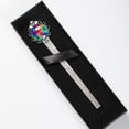 thumbnail image 4 of Tie-dye Vintage Silver Lace-Edged Bookmark: a Gift for Readers and Book Lovers, 4 of 5