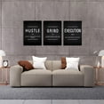thumbnail image 4 of Canvas Painting Wall Art, Grind Hustle Execution Motivational Wall Art Decoration Posters Prints for Living Room Bedroom, Office Decor, Gallery-Wrapped Canvas Art Set Framed Ready to Hang, 4 of 6