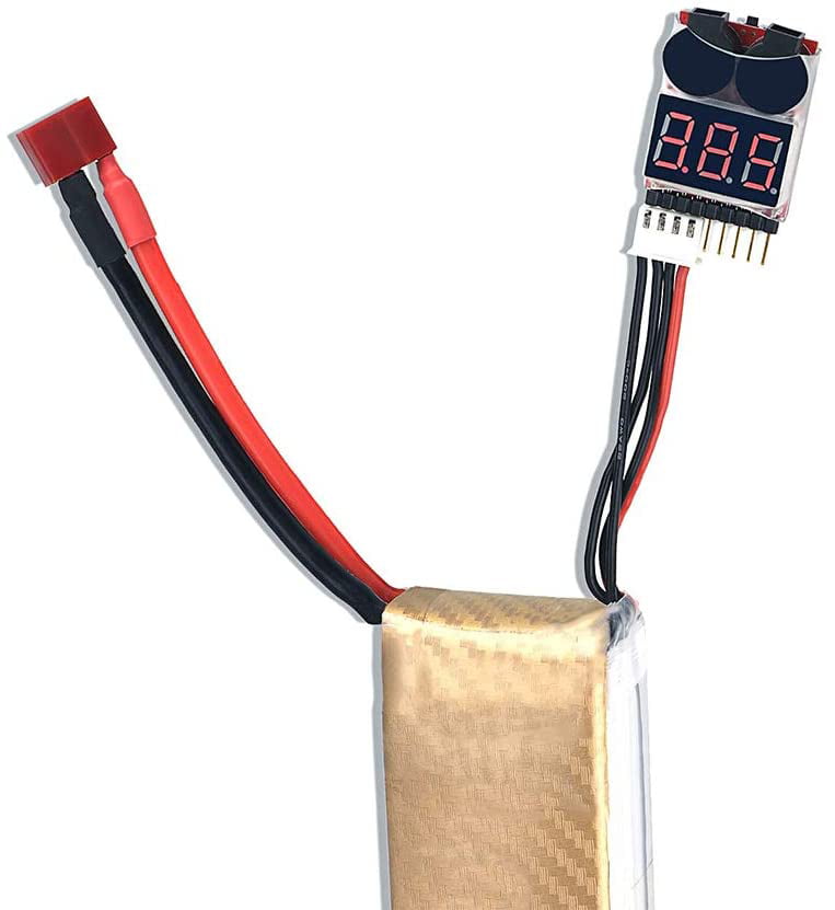 LiPo Battery Checker Low Voltage Tester Buzzer Alarm for RC Model Drone 