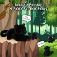 thumbnail image 4 of MorisMos 4Pcs Black Plush Panther Stuffed Animals with 3 Stuffed Cheetah Babies Inside, 4 of 9