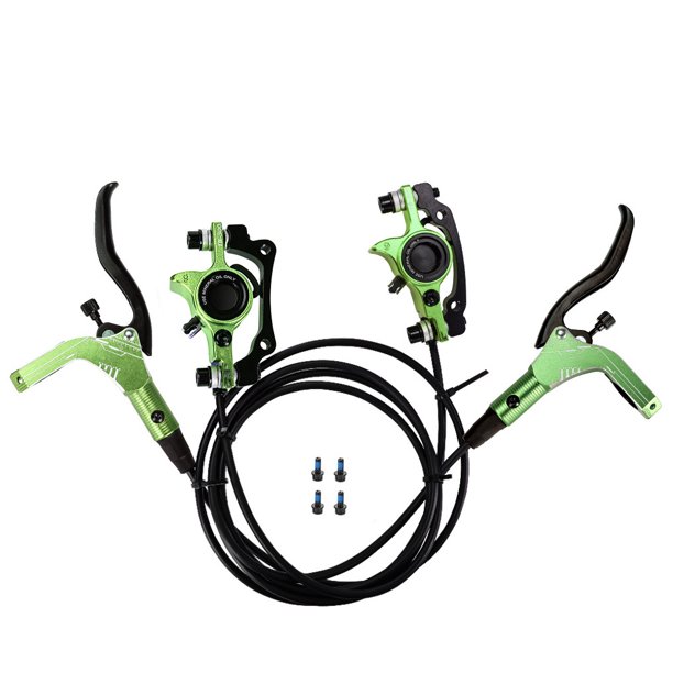 Naiovety Juego de frenos de disco hidráulico, accesorios de repuesto para bicicletas, componentes de bicicleta, accesorios de ciclismo, Kit de frenado, Ciclismo Verde Lado izquierdo y libre Naiovety OD025938-03