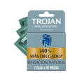 thumbnail image 1 of Trojan Condones Piel Desnuda Sensibilidad Caja con 15 piezas. 40% más Delgado, Sensación Natural con Lubricante Premium. Seguridad Comprobada, 1 of 9
