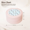 thumbnail image 2 of Fuzoiu Poodle Playing Skateboard Print Portable Jewelry Box,Round Mini Leather Travel Jewelry Case,Small Travel Jewelry Organizer,Jewelry Holder for Ring Necklace Earring for Women Girls-Pink, 2 of 7