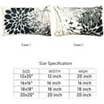 thumbnail image 4 of Decorative Throw Pillow Covers Set of 2 Grey Black Pillow Covers 12x20 inch Throw Pillow Cases Linen Square Pillow Case,Farmhouse Outdoor Modern Floral Pillow Cover for Couch Sofa Living room, 4 of 6