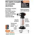 thumbnail image 1 of Mini Soplete recargable de gas butano, Truper Truper  SOPM-64, 1 of 2