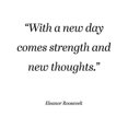 thumbnail image 2 of ArtsyQuotes 20x24 Black Ornate Wood Framed with Double Matting Museum Art Print Titled - Eleanor Roosevelt Quote: Strength and New Thoughts, 2 of 4