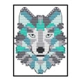 thumbnail image 3 of Cuadros Decorativos 14CT punto de cruz parcial lobo contado DIY bordado costura Animal pared arte, 3 of 9