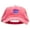 Fuchsia, variant on Lovely Whale Embroidered Pigment Dyed Wash Cap - Fuchsia OSFM
