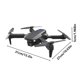 thumbnail image 4 of Pisexur Electrónica para Hombres Dron Plegable con Cámara HD 1080p, Cuadricóptero RC Aéreo, Retención de Altitud, Modo Sin Cabeza, Ajuste de Velocidad de Arranque, Control Remoto, UAV, Juguetes, Rega, 4 of 9