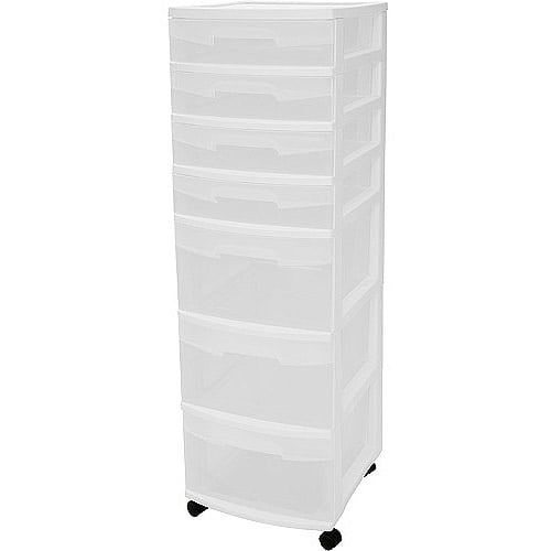 Sterilite 7 Drawer Cart 3lg 4sm Walmart Com Walmart Com