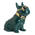 thumbnail image 4 of Caja de pañuelos para perro, escultura de animal, manualidades creativas, animales, adorno, figura de mesa Verde, 4 of 9