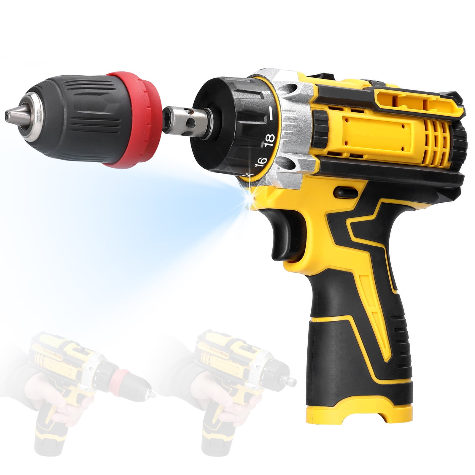 12 V 2in1 Lithium Drill Electric Screwdriver Multi-function Power Tool