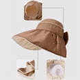 thumbnail image 4 of Achuyrbd Women's Bowknot Wide Brim Sun Hat, Foldable UV Protection Bucket Hat, 4 of 5